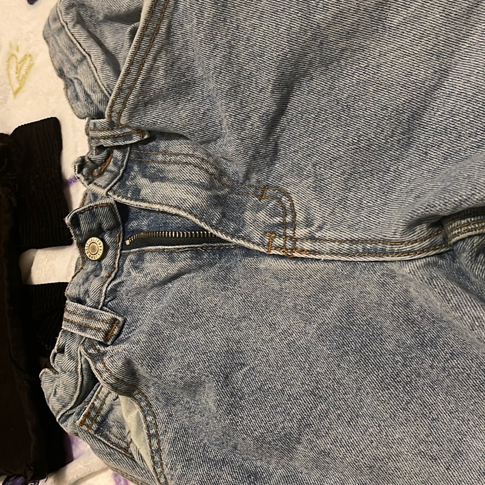 LIGHTLY WORN light wash high waisted brandy melville pants